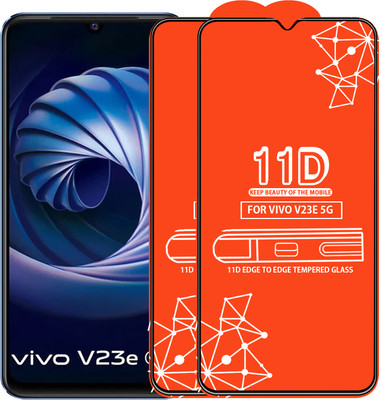 Roxel Edge To Edge Tempered Glass for Vivo V23E 5G(Pack of 2)