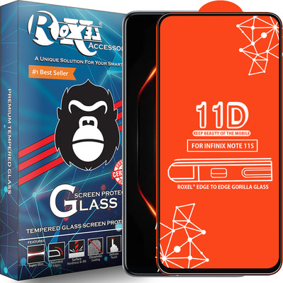 Roxel Edge To Edge Tempered Glass for Infinix Note 11S(Pack of 1)