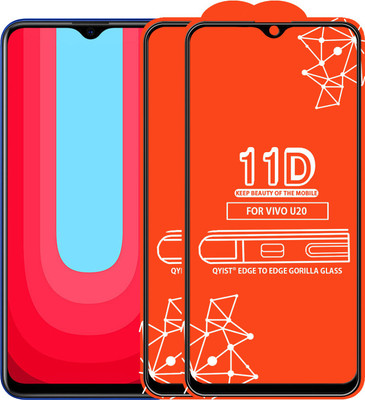 Qyist Edge To Edge Tempered Glass for Vivo U20(Pack of 2)