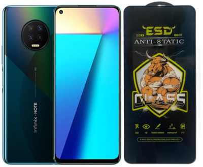 TELESHIELD Edge To Edge Tempered Glass for Infinix Note 7, ESD Glass, ESD Protector, Edge to Edge, Screen Protector(Pack of 1)