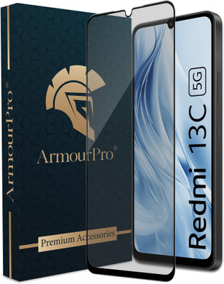 ArmourPro Edge To Edge Tempered Glass for Poco M6 5G, Poco C61, Poco M6, Redmi 13C 5G, Matte Finish Glass(Pack of 1)