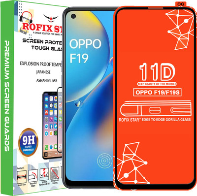 Rofix star Edge To Edge Tempered Glass for OPPO F19(Pack of 1)