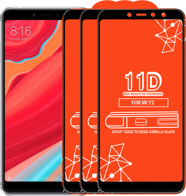 Qyist Edge To Edge Tempered Glass for Mi Redmi Y2(Pack of 3)