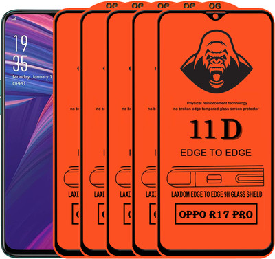 Laxdom Edge To Edge Tempered Glass for OPPO R17 PRO(Pack of 5)