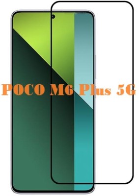 welldesign Edge To Edge Tempered Glass for POCO M6 Plus 5G(Pack of 1)