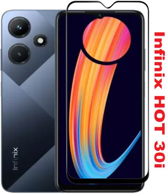 DSCASE Edge To Edge Tempered Glass for Infinix HOT 30i(Pack of 1)