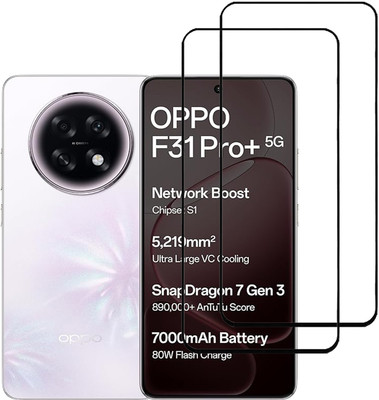 KARTRAY Edge To Edge Tempered Glass for Oppo F31 Pro Plus 5G(Pack of 2)