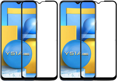 HRV Edge To Edge Tempered Glass for Vivo Y51A(Pack of 2)