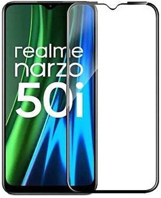 O2MG Edge To Edge Tempered Glass for realme Narzo 50i(Pack of 1)