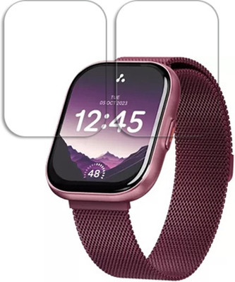 SOMTONE Edge To Edge Tempered Glass for Ambrane Fyre 2.04 inch SMARTWATCH SCREEN GUARD(Pack of 2)