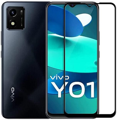royal eshop 15 Edge To Edge Tempered Glass for Vivo Y01(Pack of 1)