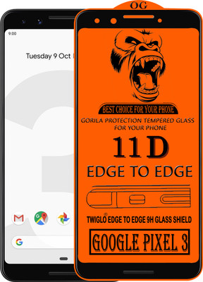TWIGLO Edge To Edge Tempered Glass for GOOGLE PIXEL 3(Pack of 1)