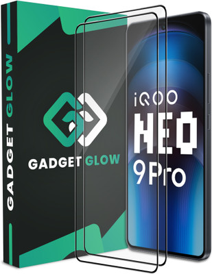 Gadget Glow Edge To Edge Tempered Glass for iQOO Neo9 Pro 5G, iQOO Neo 9 Pro 5G, iQOO Neo 9 5G, Neo9 Pro 5G, Neo 9 Pro 5G, iQOO Neo 9 Pro, iQOO 12 5G(Pack of 2)