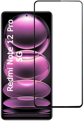EITANSHA CREATION Edge To Edge Tempered Glass for Redmi Note 12 Pro 5g, Redmi Note 12 Pro 5G(Pack of 1)