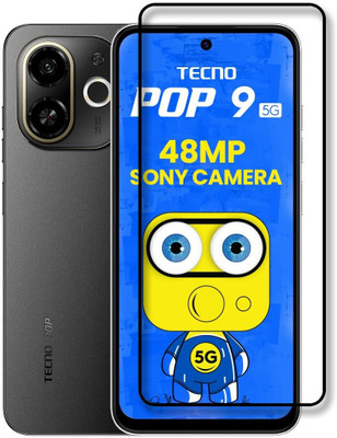 NKCASE Edge To Edge Tempered Glass for Tecno POP 9 5G(Pack of 1)