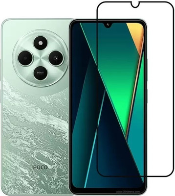 GDBUY Edge To Edge Tempered Glass for POCO M7 5G, POCO C75 5G, REDMI A4 5G(Pack of 1)