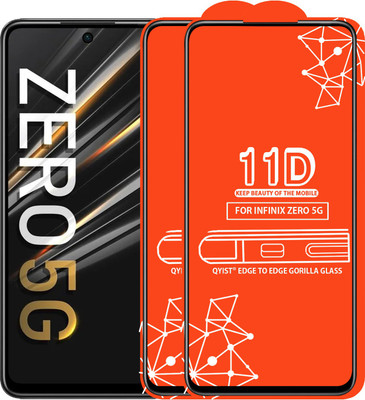 Qyist Edge To Edge Tempered Glass for Infinix Zero 5G(Pack of 2)