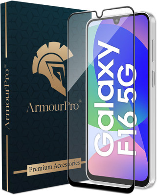 ArmourPro Edge To Edge Tempered Glass for Samsung F16 5G, Samsung Galaxy F16 5G, Samsung F16, Samsung M16 5G, Samsung M16, Samsung Galaxy M16 5G(Pack of 1)