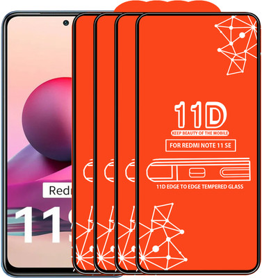 Roxel Edge To Edge Tempered Glass for Redmi Note 11 Se(Pack of 4)