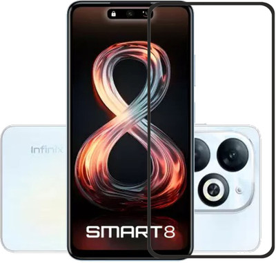INFINITYWORLD Edge To Edge Tempered Glass for Infinix Smart 8(Pack of 1)