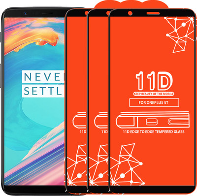 Roxel Edge To Edge Tempered Glass for OnePlus 5T(Pack of 3)