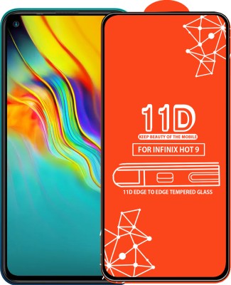 Roxel Edge To Edge Tempered Glass for Infinix Hot 9(Pack of 1)