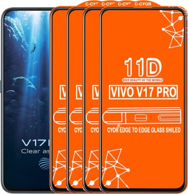 CYOR Edge To Edge Tempered Glass for VIVO V17 PRO(Pack of 4)