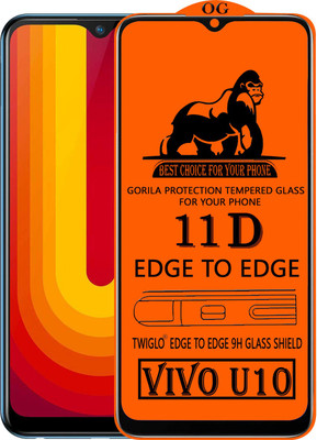 TWIGLO Edge To Edge Tempered Glass for VIVO U10(Pack of 1)