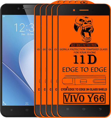 CYOR Edge To Edge Tempered Glass for VIVO Y66(Pack of 5)