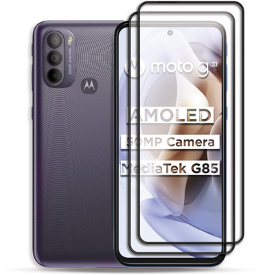 PROACCS Edge To Edge Tempered Glass for MOTOROLA G31(Pack of 2)