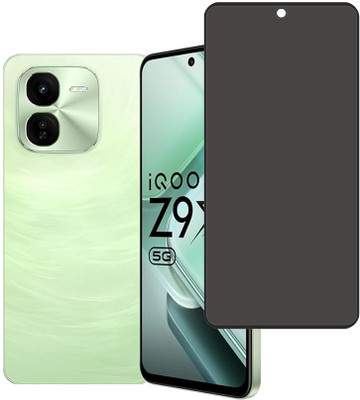 KARTRAY Edge To Edge Tempered Glass for iQOO Z9x 5G, privacy Glass(Pack of 1)