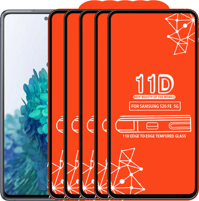 Roxel Edge To Edge Tempered Glass for Samsung Galaxy S20 Fe 5G(Pack of 5)