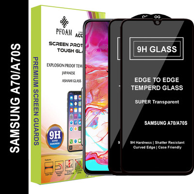 PFOAM Edge To Edge Tempered Glass for SAMSUNG GALAXY A70S(Pack of 2)