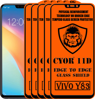 CYOR Edge To Edge Tempered Glass for VIVO Y83(Pack of 5)