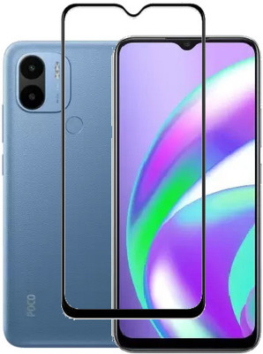 AARERED Edge To Edge Tempered Glass for Poco C50, POCO C50(Pack of 1)