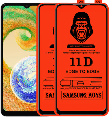 Laxdom Edge To Edge Tempered Glass for SAMSUNG GALAXY A04S(Pack of 2)