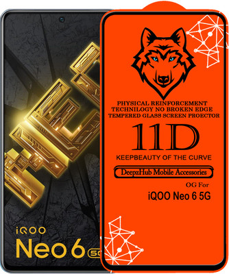 DeepzHub Edge To Edge Tempered Glass for IQOO Neo 6 5G(Pack of 1)