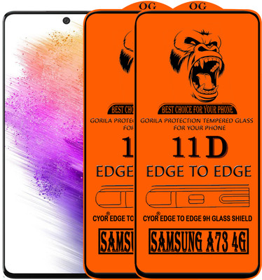 CYOR Edge To Edge Tempered Glass for SAMSUNG A73 5G(Pack of 2)