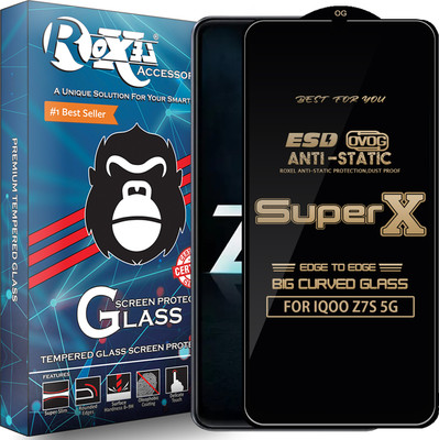 Roxel Edge To Edge Tempered Glass for IQOO Z7S 5G(Pack of 1)