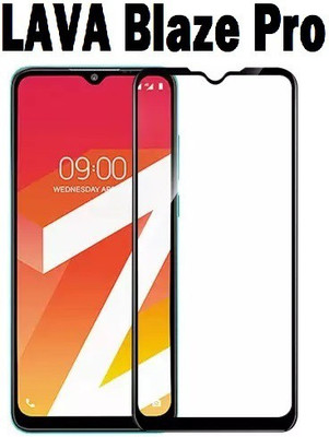 welldesign Edge To Edge Tempered Glass for Lava Blaze Pro(Pack of 1)