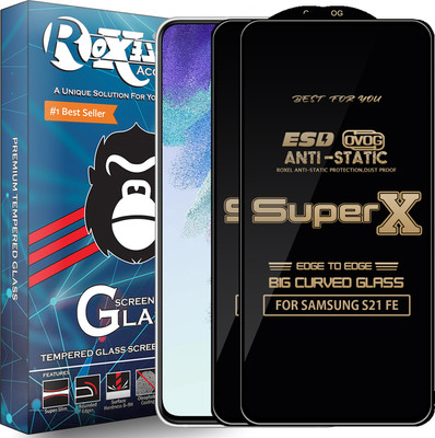 Roxel Edge To Edge Tempered Glass for SAMSUNG S21 FE(Pack of 2)