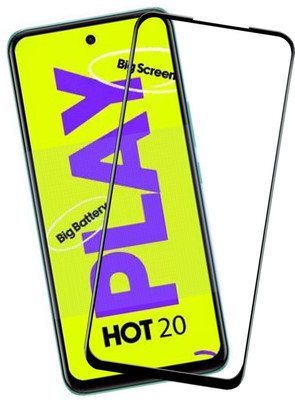 VAlight Edge To Edge Tempered Glass for Infinix HOT 20 Play(Pack of 1)