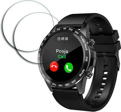SOMTONE Edge To Edge Tempered Glass for pTron Force X11s Smartwatch with 1.3 inch SCREEN GUARD(Pack of 2)