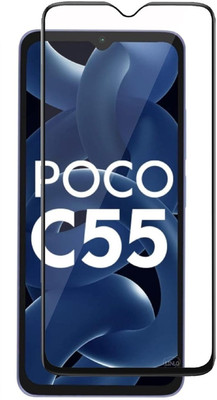 Gorilla Protection Edge To Edge Tempered Glass for Poco C55, Redmi 12C 5G(Pack of 1)