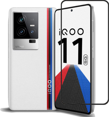 AKSHUD Edge To Edge Tempered Glass for iQOO 11 5G, iQ0011 5G, iQ00 11 5G(Pack of 1)