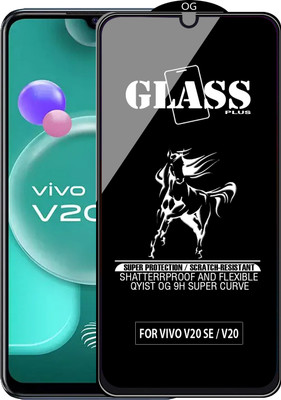 Qyist Edge To Edge Tempered Glass for VIVO V20 SE(Pack of 1)
