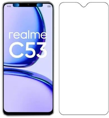 O2MG Edge To Edge Tempered Glass for realme C53(Pack of 1)