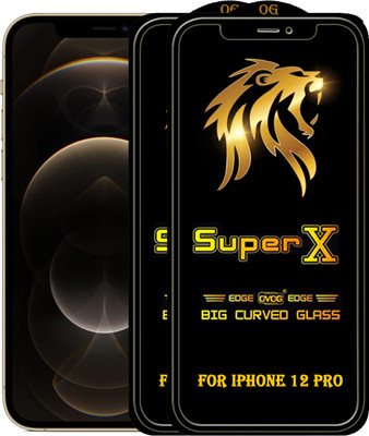 PFOAM Edge To Edge Tempered Glass for APPLE IPHONE 12 PRO(Pack of 2)