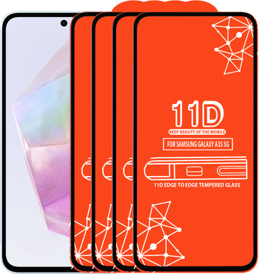 Qyist Edge To Edge Tempered Glass for Samsung Galaxy A35 5G(Pack of 4)