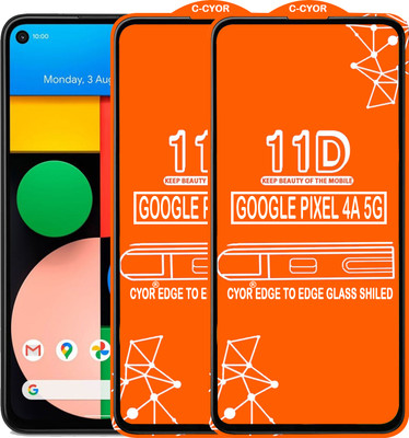 CYOR Edge To Edge Tempered Glass for GOOGLE PIXEL 4A 5G(Pack of 2)